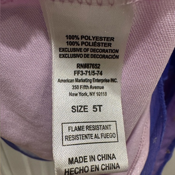 Disney WISH Fantasy Gown Asha & Star Fantasy Nightgown Tulle Princess Girls 5T - Picture 6 of 9